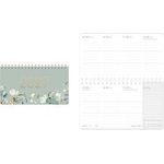 Häfft Tischkalender pocket "Minty Leaves", 2027 (11355-4)