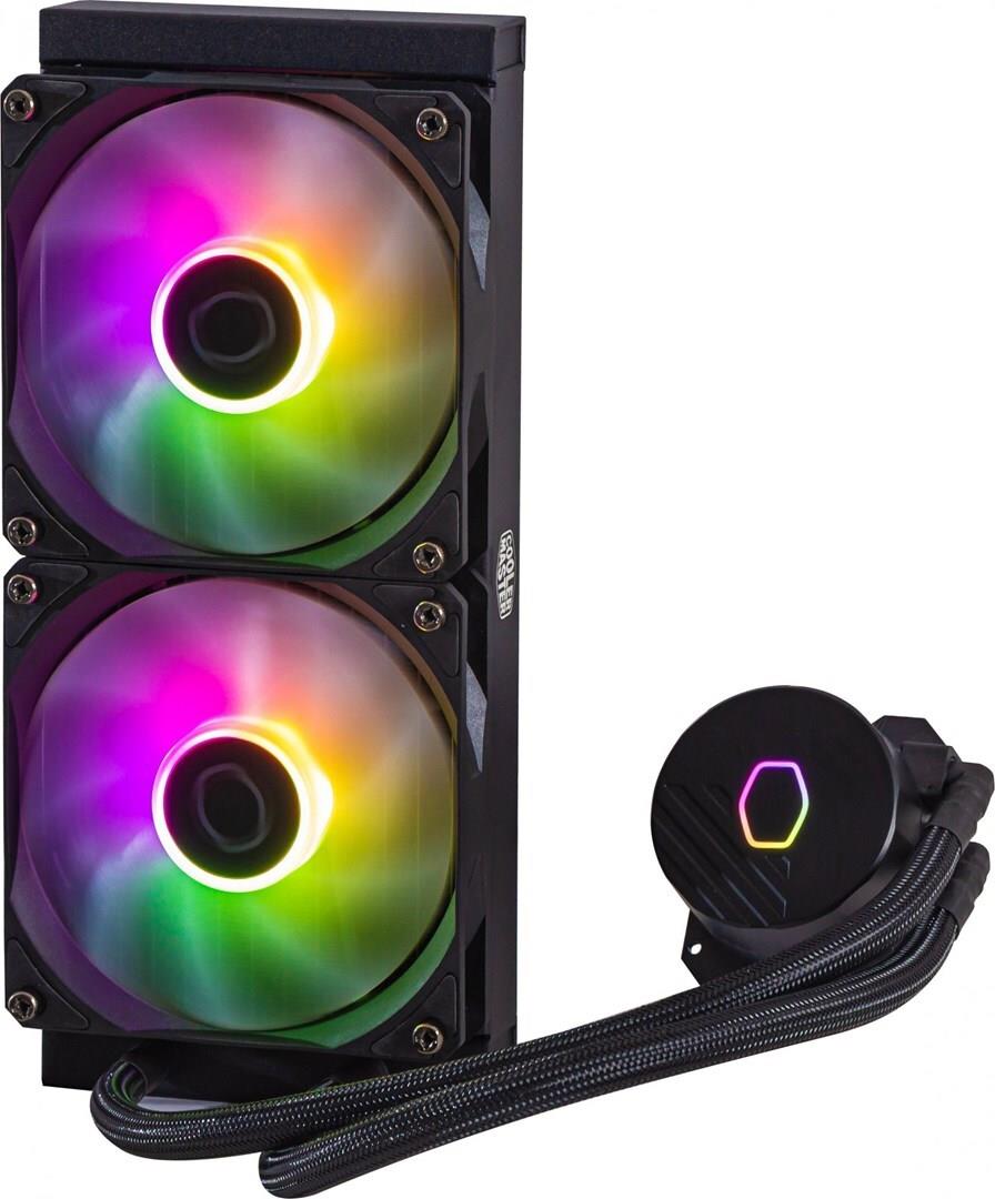 Cooler Master MasterLiquid Lite 240L Core ARGB Prozessor-Flüssigkeitskühlsystem Schwarz