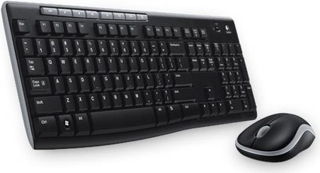 Logitech Wireless Combo MK270 Tastatur Maus enthalten RF Wireless Griechisch Schwarz (920-004520)