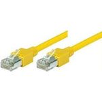 Dätwyler Patchkabel S/UTP, Cat 5e, gelb, 2,0 m hochflexibel, mit Hirosesteckern TM11 (71902Y)