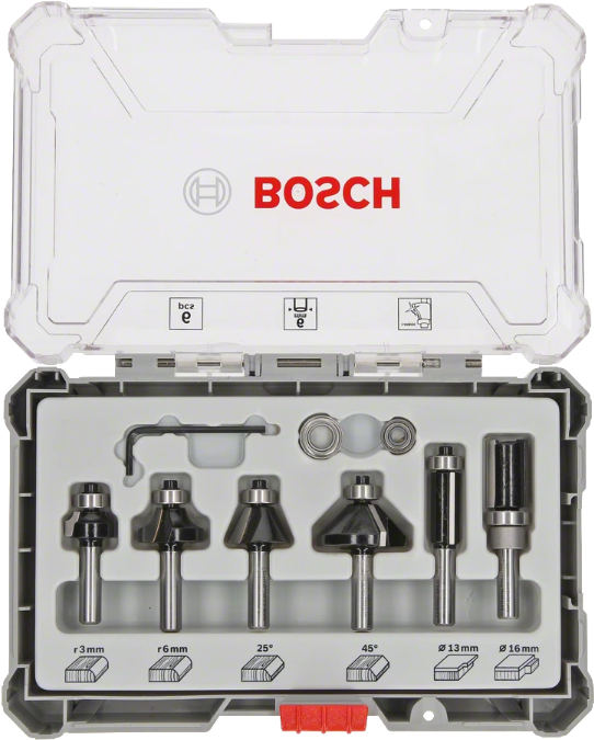 Bosch - Fräskopf - für Weichholz, Hartholz - 6 Stücke