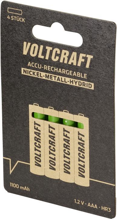 VOLTCRAFT HR03 SE Micro (AAA)-Akku NiMH 1100 mAh 1.2 V 4 St. (VC-12322240)