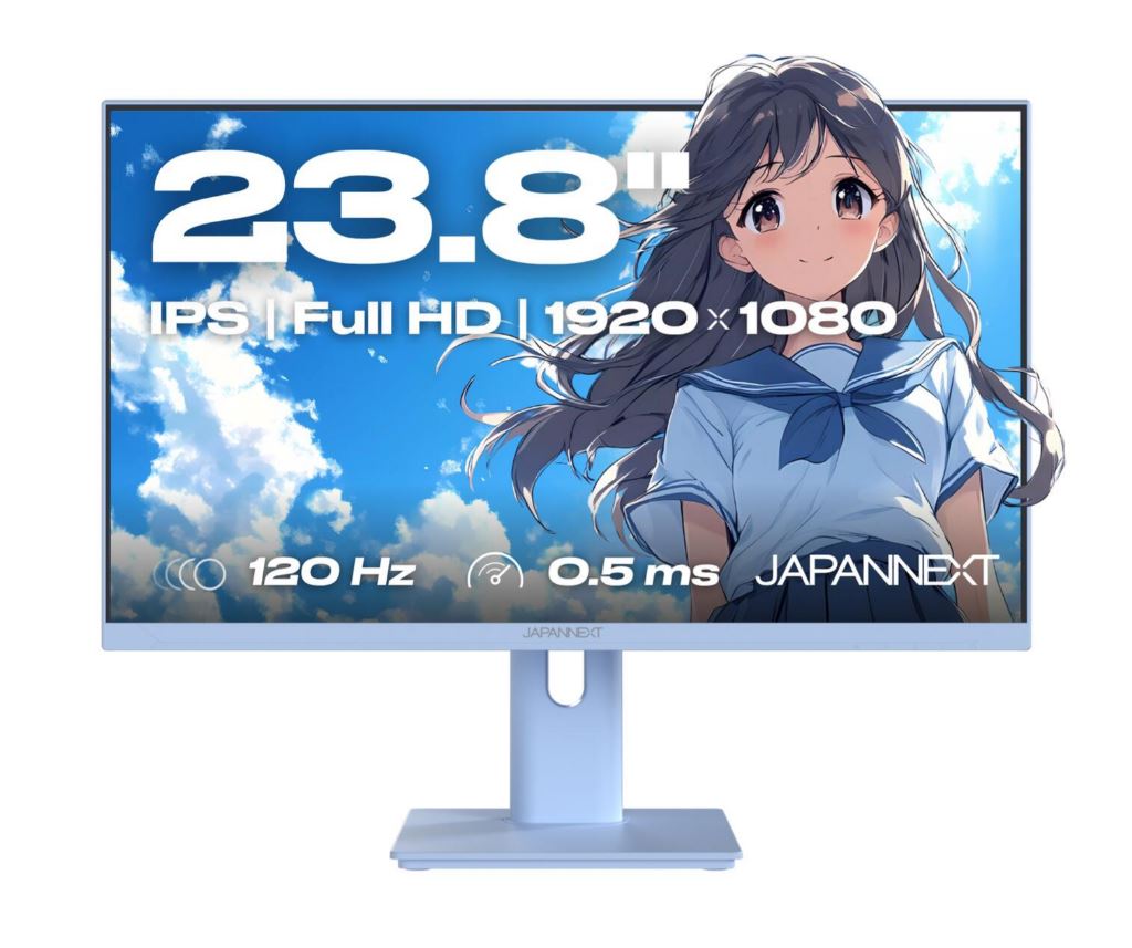 JAPANNEXT FHD Gaming Monitor 60,45 cm (23,8") 1920x1080 Pixel,IPS Panel, 0,5 ms, 120 Hz, AMD FreeSync, HDMI, VGA (JN-I238FHD120F-HSP-BB)