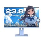 JAPANNEXT FHD Gaming Monitor 60,45 cm (23,8") 1920x1080 Pixel,IPS Panel, 0,5 ms, 120 Hz, AMD FreeSync, HDMI, VGA (JN-I238FHD120F-HSP-BB)