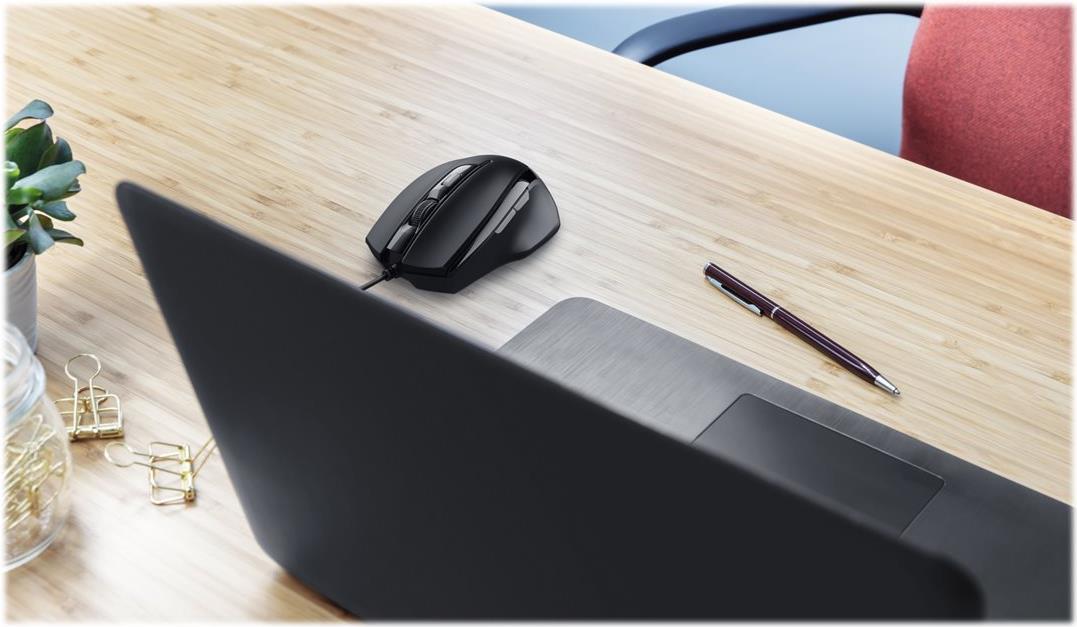 Trust Voca Comfort Maus USB 2400 DPI 6 Tasten Schwarz