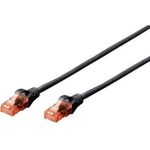 Digitus Patchkabel RJ45 U/UTP Cat6 5.00m schwarz Hebelschut (DK-1612-050/BL)