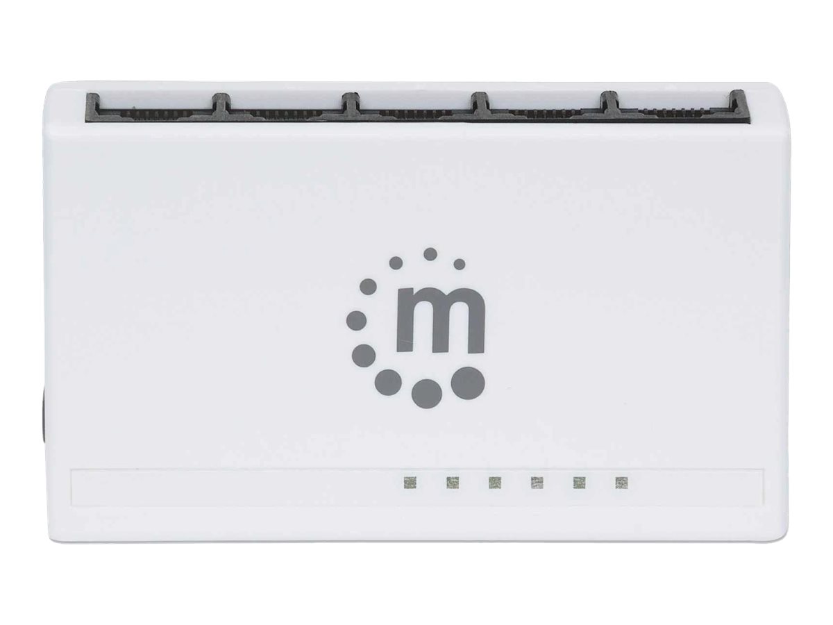 Manhattan 5-Port Fast Ethernet Switch 5 x 10/100 Weiß
