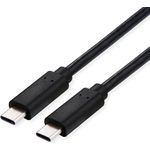 ROLINE USB4 Gen3x2 Kabel, C?C, ST/ST, 40Gbit/s, 240W, schwarz, 0,8 m (11.02.9101)