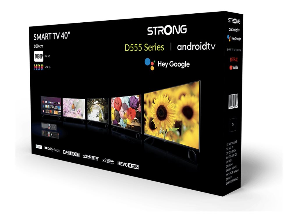 Strong D555 Series SRT40FD5553 40" Full HD LED-Fernseher glänzend schwarz