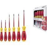 Wiha SoftFinish electric slimFix Torx Schraubendrehersatz 3251 K6, 6-teilig Für Arbeiten im Bereich von spannungsführenden Teilen bis 1.000 V AC (3251 K6)