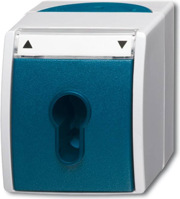 Busch-Jaeger 2712 SLW-53. Anzahl der Pole: 2P, Produktfarbe: Grau, Weiß. AC Eingangsspannung: 250 V. Breite: 74 mm, Tiefe: 55 mm, Höhe: 83 mm (1101-0-0916)