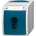 Busch-Jaeger 2712 SLW-53. Anzahl der Pole: 2P, Produktfarbe: Grau, Weiß. AC Eingangsspannung: 250 V. Breite: 74 mm, Tiefe: 55 mm, Höhe: 83 mm (1101-0-0916)