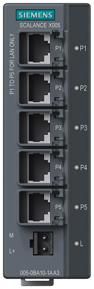 Siemens SCALANCE X005 IE Entry 8-Port RJ-45 Unmanaged Switch