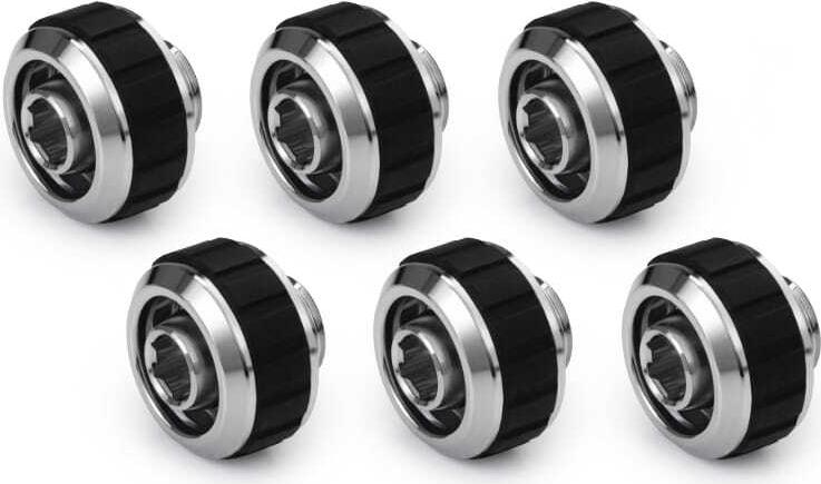 Alphacool Apex Grip Schlauchanschluss 16/10mm G1/4 chrom Set 6 St. (14924)