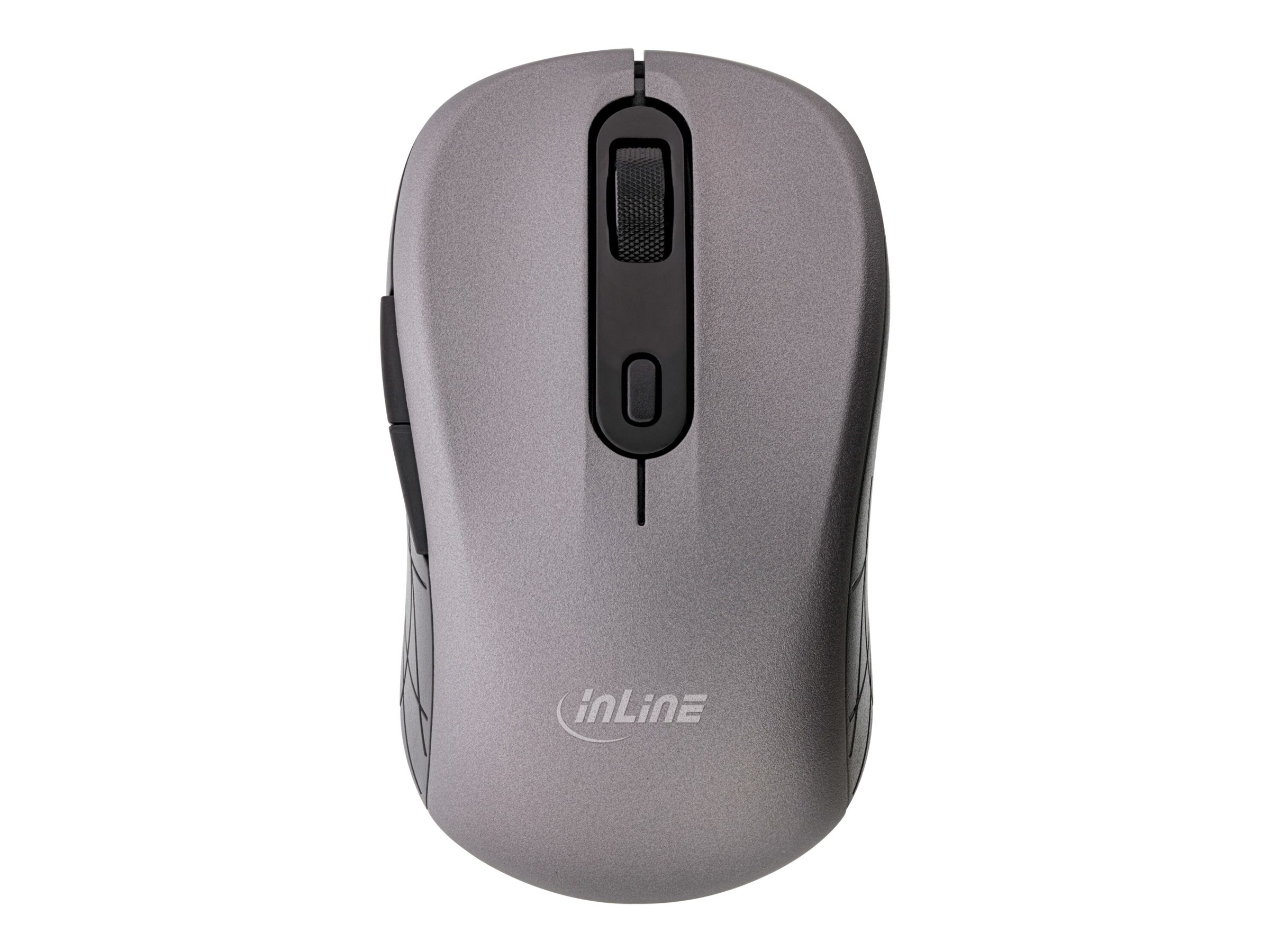 InLine 3-in-1 Funkmaus 2.4 GHz Bluetooth 4.0 2400 DPI Grau/Schwarz