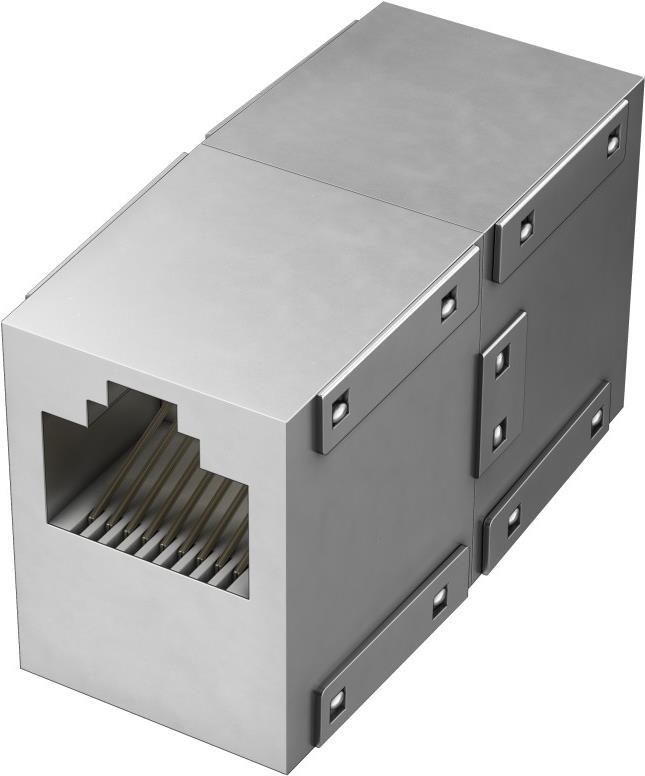 Hama 00200327 Kabeladapter RJ-45 Silber (00200327)