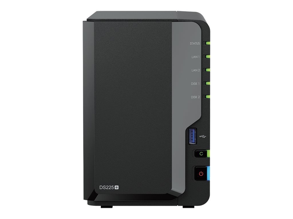 Synology Disk Station DS225+ NAS-Server 2 GB RAM Schwarz