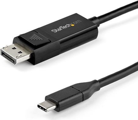 StarTech.com 6.6 ft. (2 m) USB C to DisplayPort 1.4 Cable (CDP2DP142MBD)