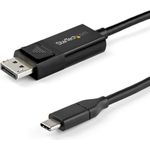 StarTech.com 6.6 ft. (2 m) USB C to DisplayPort 1.4 Cable (CDP2DP142MBD)