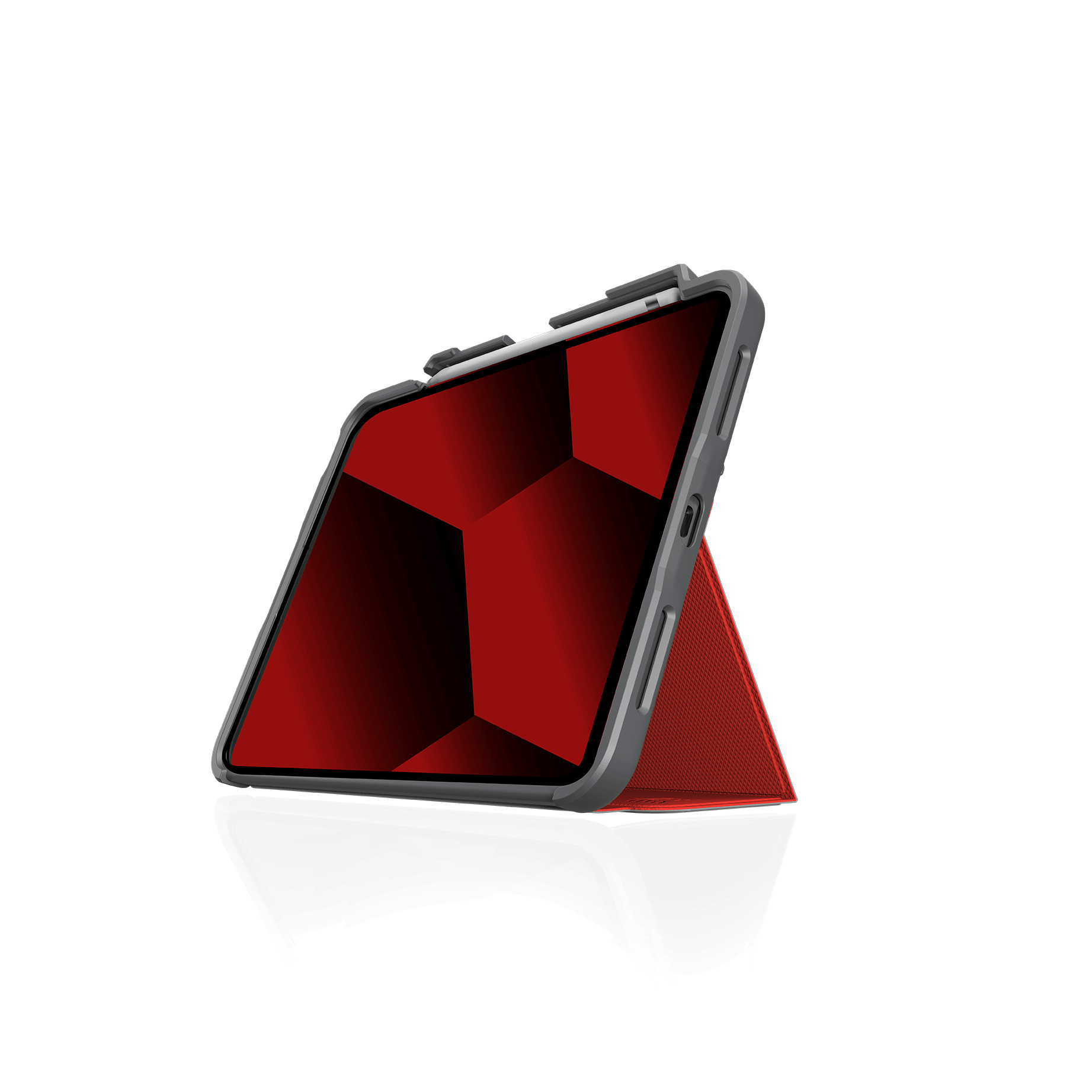 STM Dux Plus Flip-Hülle 10,9" für Apple iPad (10. Generation) Schwarz - Rot