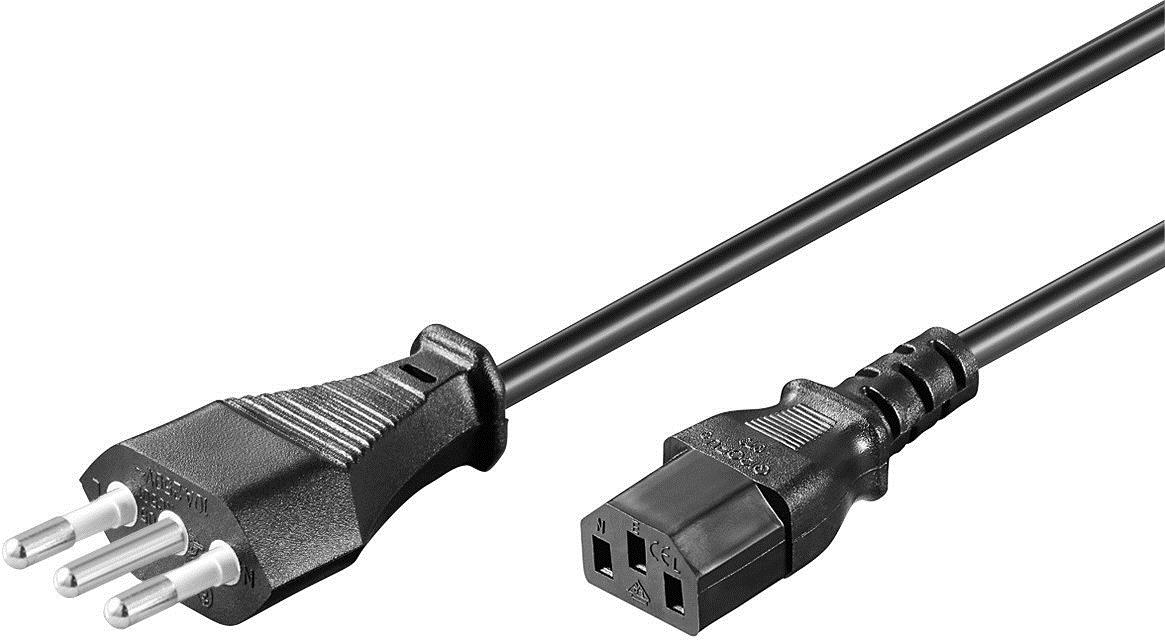 MICROCONNECT PE100430 3m C13-Koppler Schwarz Stromkabel (PE100430)