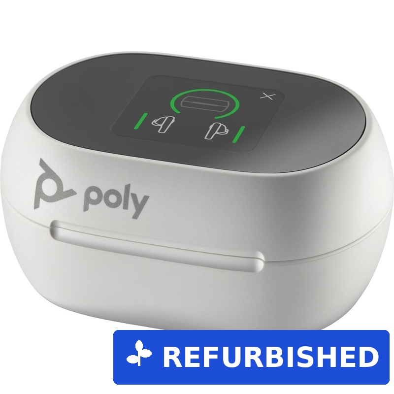 HP Poly Voyager Free 60+ UC White Touchscreen Charge Case for BT700 USB-A Adapter (8L587AA) (geöffnet)