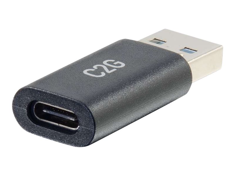 C2G USB-C auf USB-A Adapter SuperSpeed USB 3.0 5 Gbps Schwarz