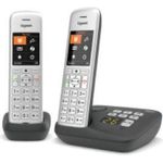 Gigaset CE575A Duo - Schnurlostelefon - Anrufbeantworter mit Rufnummernanzeige - ECO DECT\GAP - Schwarz, Silber + zusätzliches Handset