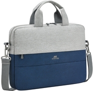 rivacase Riva NB Tasche Prater 10.1"-14" grau/blau 7522 - Tasche (7522 GREY/DARK BLUE)
