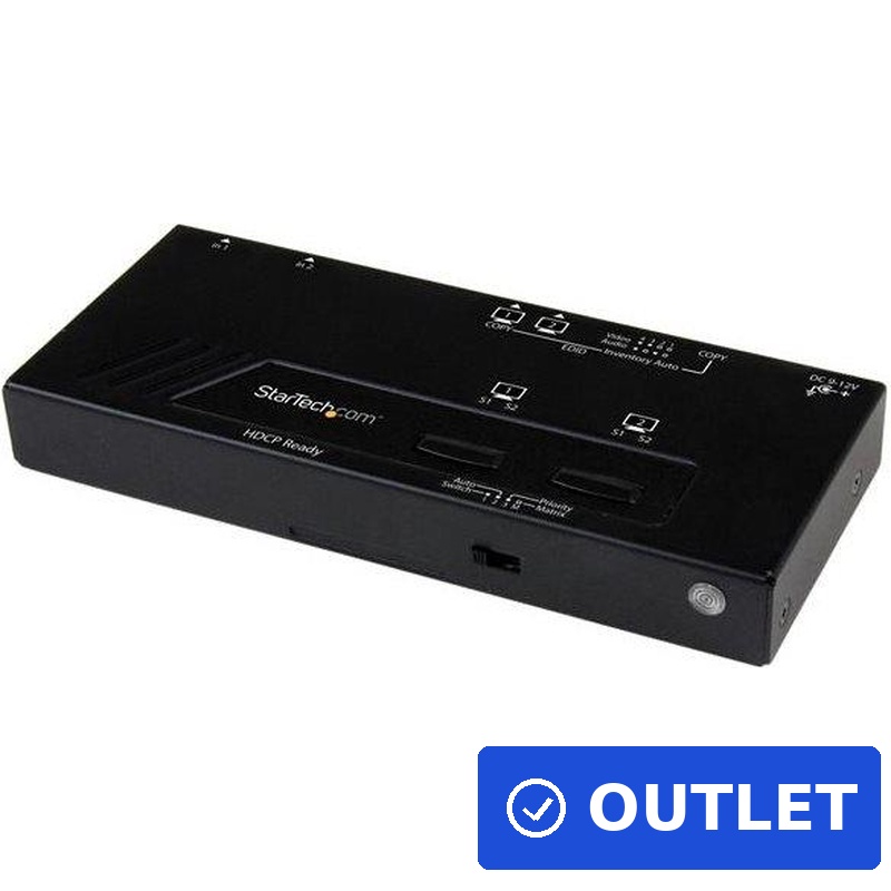 StarTech.com 2X2 HDMI Matrix Switch w (VS222HDQ)