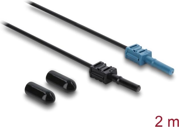 Delock LWL POF Kunststoff Kabel HFBR 4531-4533Z Simplex Stecker zu Simplex Stecker 2 m (91024)