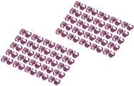 DIGITUS Farbclips für Patchkabel - Magenta RJ45 Stecker Farbe Magenta 100 Stk. (A-CC-MG)