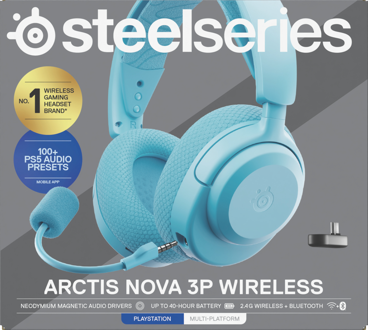 SteelSeries Arctis Nova 3P Headset Aquamarin