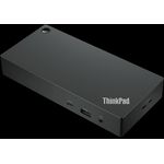Lenovo ThinkPad Universal USB-C Dock - Dockingstation - USB-C - HDMI, 2 x DP - GigE - 90 Watt - für ThinkPad X1 Carbon Gen 8; X1 Carbon Gen 9; X1 Yoga Gen 5; X1 Yoga Gen 6 (40AY0090EU)