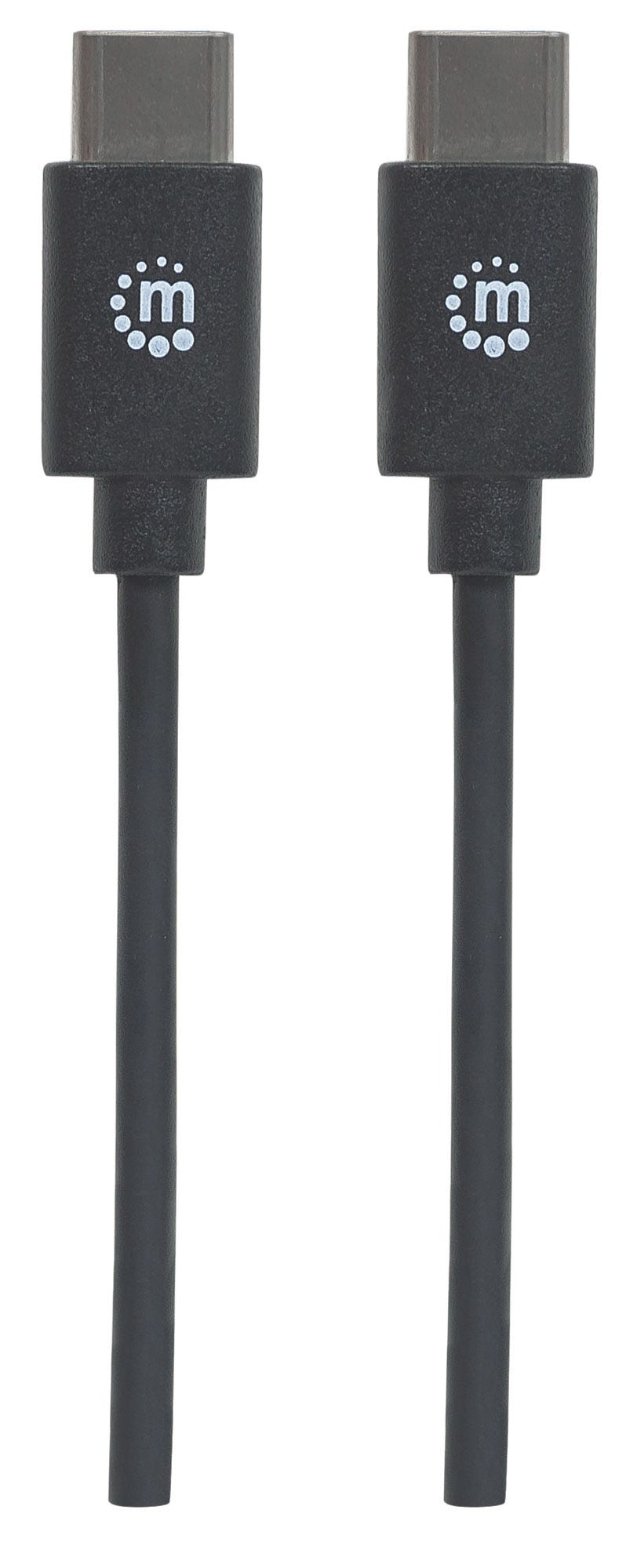 Manhattan USB-C zu USB-C Kabel USB 2.0 480 Mbit/s 3 A 2 m Schwarz