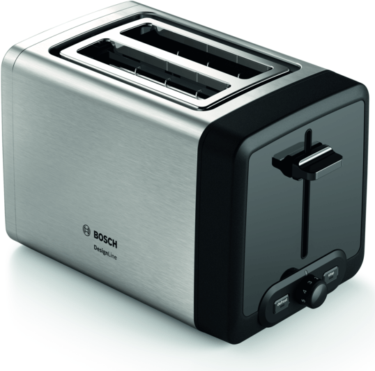 Bosch TAT4P420DE Toaster 2 Scheibe(n) Schwarz - Silber 970 W (TAT4P420DE)