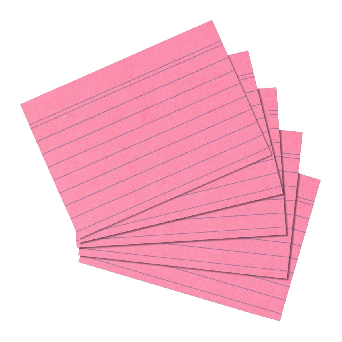 Herlitz Karteikarten DIN A5 liniert Pink, Rose