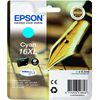 Epson 16XL - 6.5 ml - XL - Cyan - original - Blisterverpackung - Tintenpatrone - für WorkForce WF-2010, 2510, 2520, 2530, 2540, 2630, 2650, 2660, 2750, 2760