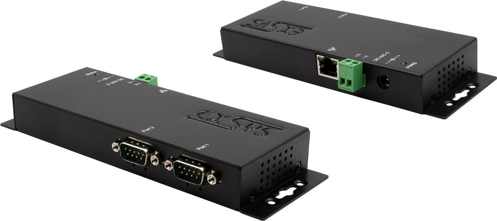 EXSYS EX-6122 Kabeladapter RJ-45 2 x RS-232/422/485 Schwarz (EX-6122)