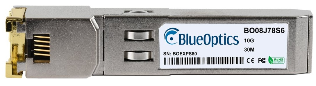 BlueOptics JL563B-BO SFP+ Transceiver RJ-45 10GBASE-T 30 m Aluminium