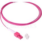 BlueOptics Duplex LWL Patchkabel, LC-Uniboot-UPC/LC-Uniboot-UPC magenta, 2 Meter, Multimode G50/125µm, OM4, Eingangsdämpfung: unter 0.2dB, Markenfaser, LSZH magenta / violett, 2.0mm Tube, Keramik Ferrule, inkl. Messprotokoll (SFP8181FU2MK)