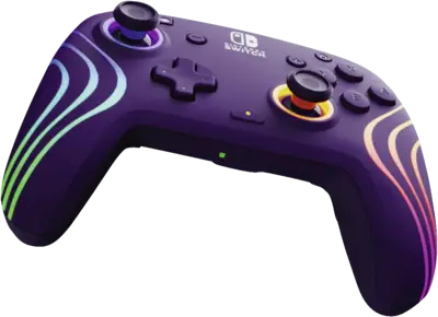 PDP Afterglow Wave Kabelloser Controller Lila für Nintendo Switch