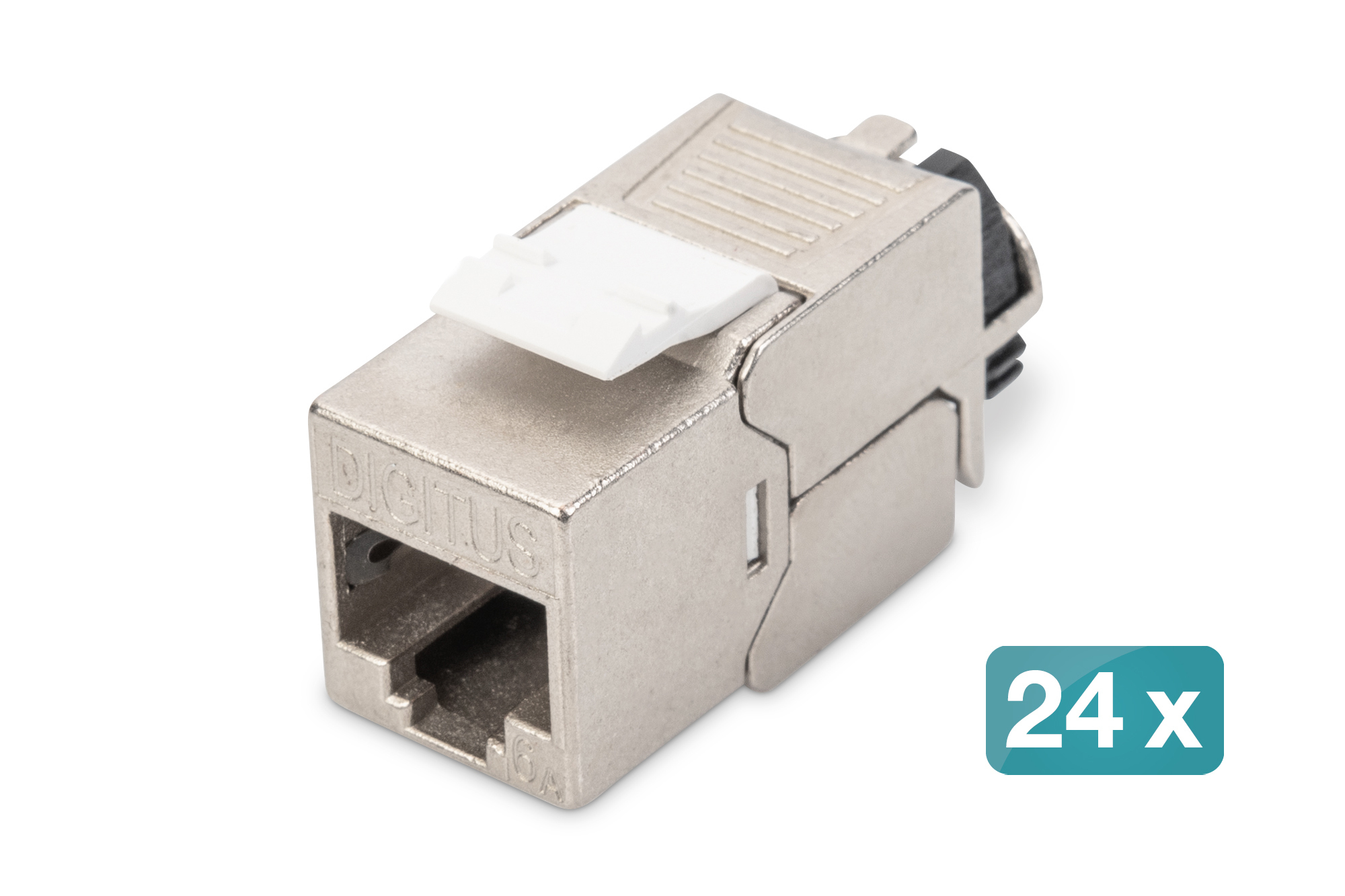 Digitus DIGITUS Professional DN-93617-24 CAT 6a STP Keystone Modul 500 MHz Set 24 Stück Silber