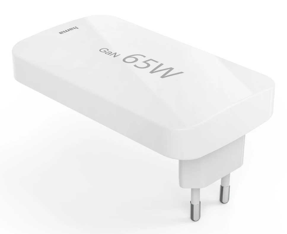Hama Netzteil GaN 65 W PD 2x USB-C 1x USB-A Weiß