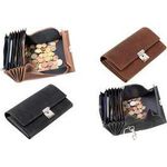 Alassio Kellnerbörse, aus Hunter-Leder, braun 6 Scheinfächer, Münzfach, Reißverschlussfach, - 1 Stück (42198)