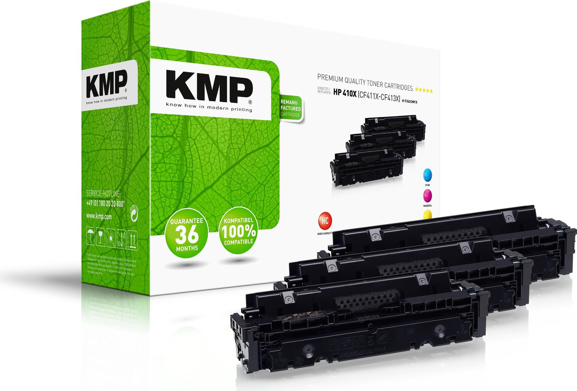 KMP 2538,3030 Tonerkartusche 3 Stück(e) Kompatibel Cyan (2538,3030)