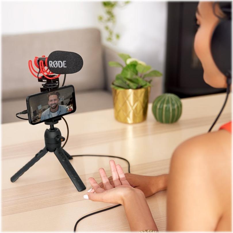 RODE VideoMic GO II HELIX Kameramikrofon 3,5 mm Klinke USB Schwarz, Rot