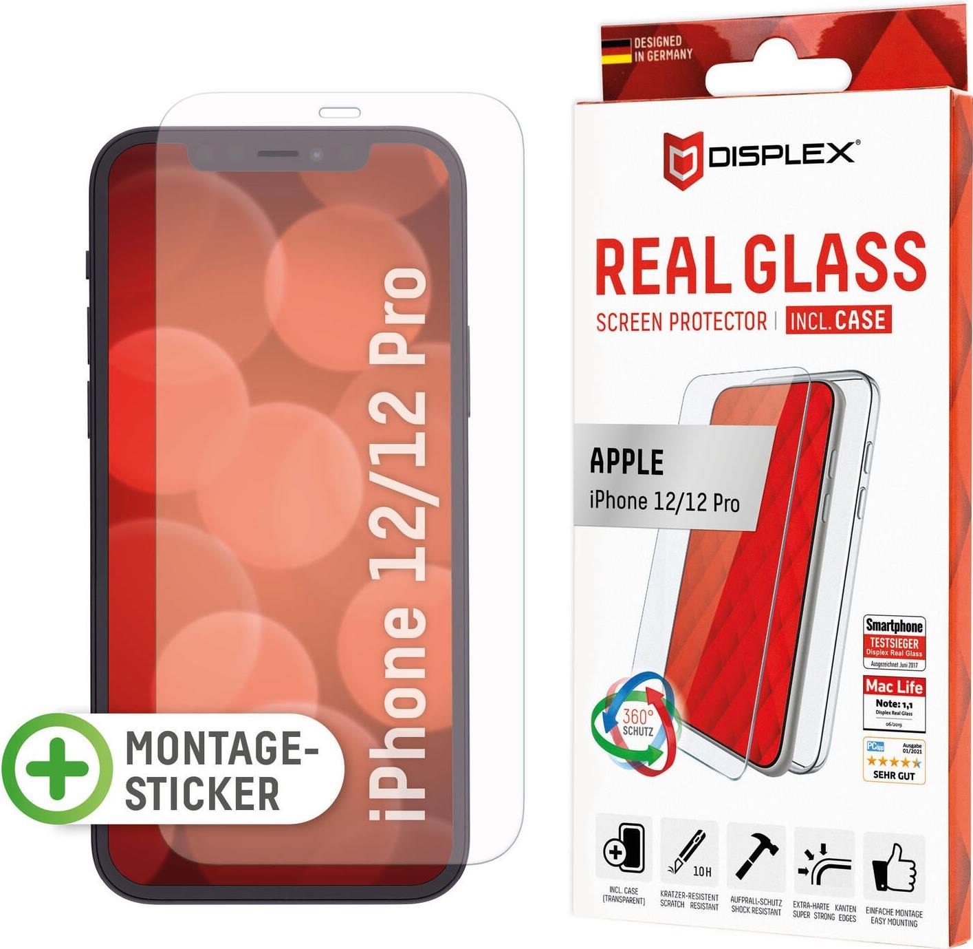 Displex Panzerglas + Case für Apple iPhone 12/12 Pro (01311)