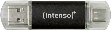 Intenso USB-Stick 3.2 Typ A (Gen. 1) Hybrid + USB-Stick 3.2 Typ C (Gen. 1), 256 GB Speicherkapazität (3539492)
