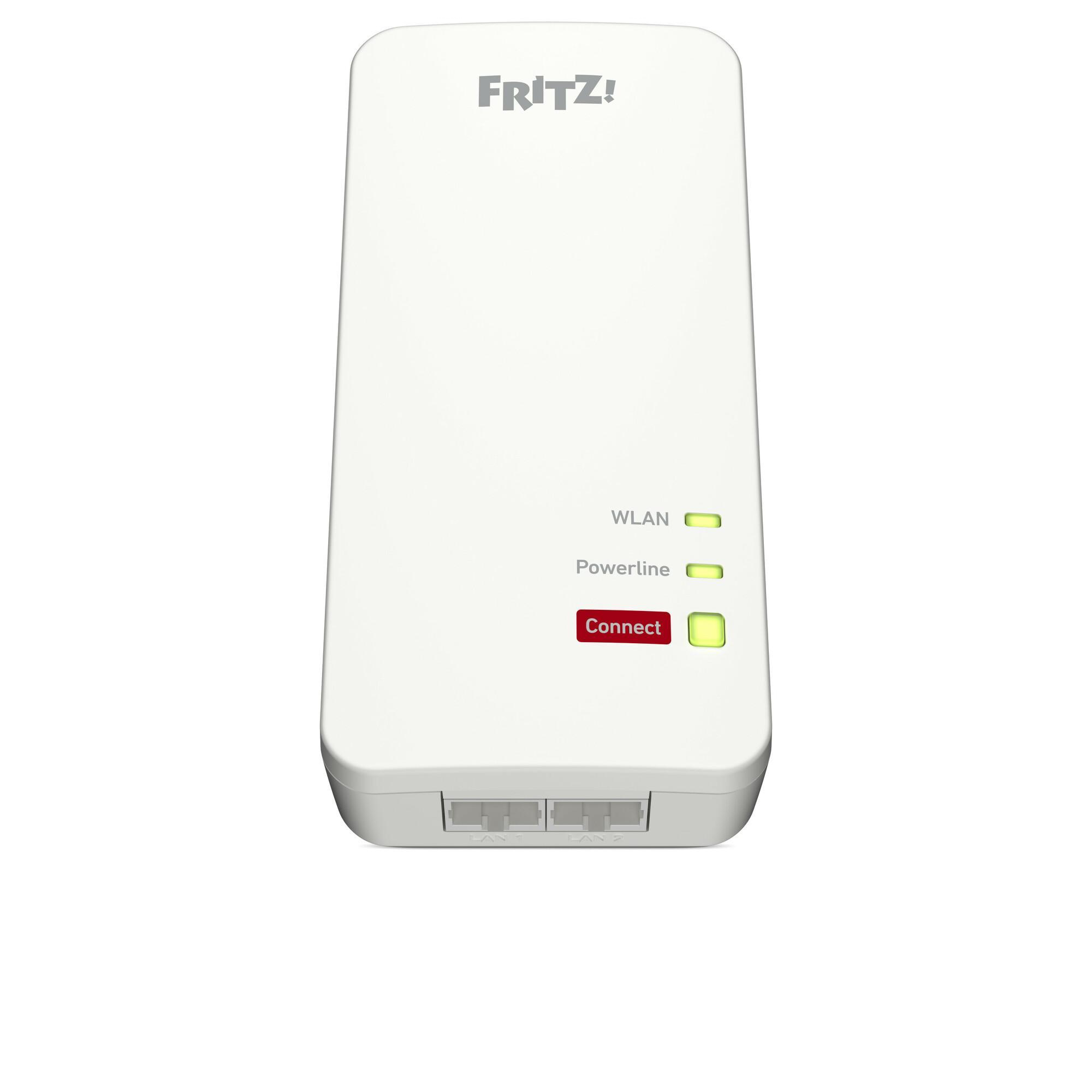 FRITZ!Powerline 1240 AX WLAN Set Powerline-Adapter-Kit 1,2 Gbit/s Wi-Fi 6 Gigabit Ethernet Weiß